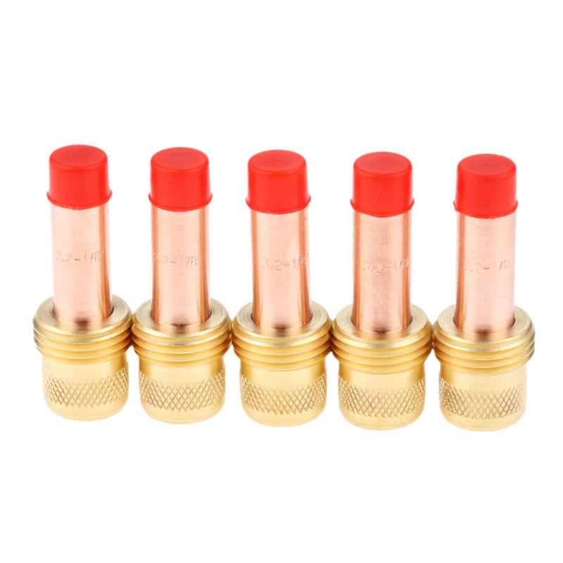 Mtsooning 5 PCS Gas Lens Collet Body,45V27 1/8"(3.2mm) Welding Torch Consumables Replacement for TIG Welding Torch WP-17/18/26 Series - Image 1